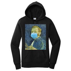 Van Gogh Funny Quarantine Mask Women's Pullover Hoodie