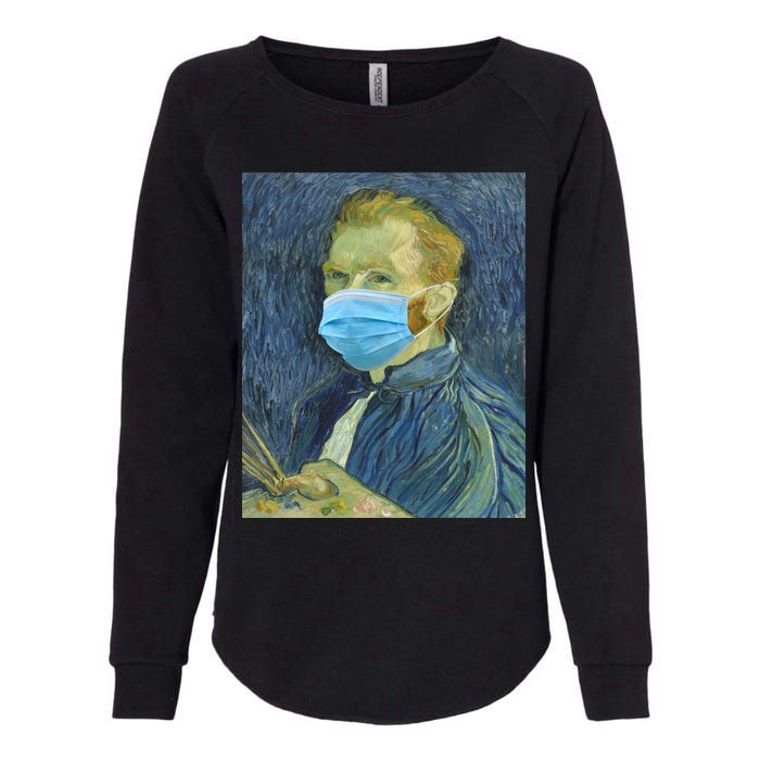 Van Gogh Funny Quarantine Mask Womens California Wash Sweatshirt