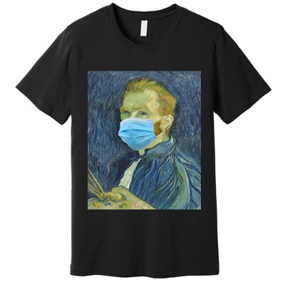 Van Gogh Funny Quarantine Mask Premium T-Shirt