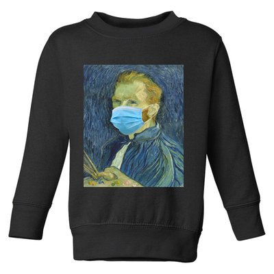 Van Gogh Funny Quarantine Mask Toddler Sweatshirt