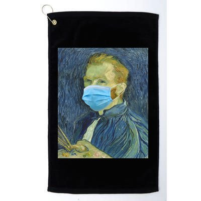 Van Gogh Funny Quarantine Mask Golf Towel