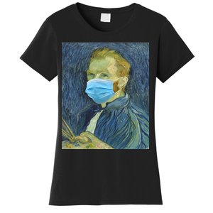 Van Gogh Funny Quarantine Mask Women's T-Shirt