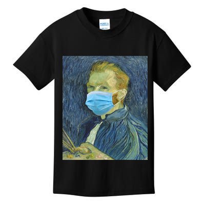 Van Gogh Funny Quarantine Mask Kids T-Shirt