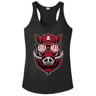 Vintage Arkansas Name Pride Apparel Arkansas Ladies PosiCharge Competitor Racerback Tank