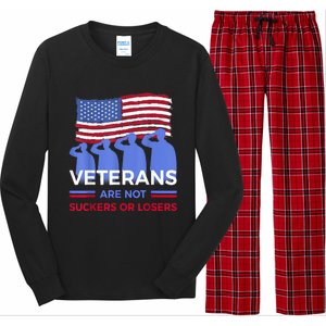 Veterans Are Not Suckers Or Losers Long Sleeve Pajama Set