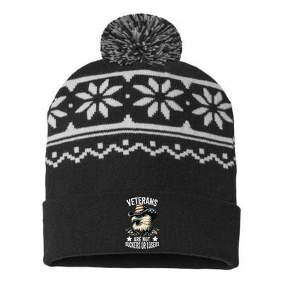 Veterans Are Not Suckers Or Losers USA-Made Snowflake Beanie