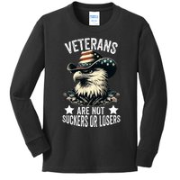 Veterans Are Not Suckers Or Losers Kids Long Sleeve Shirt