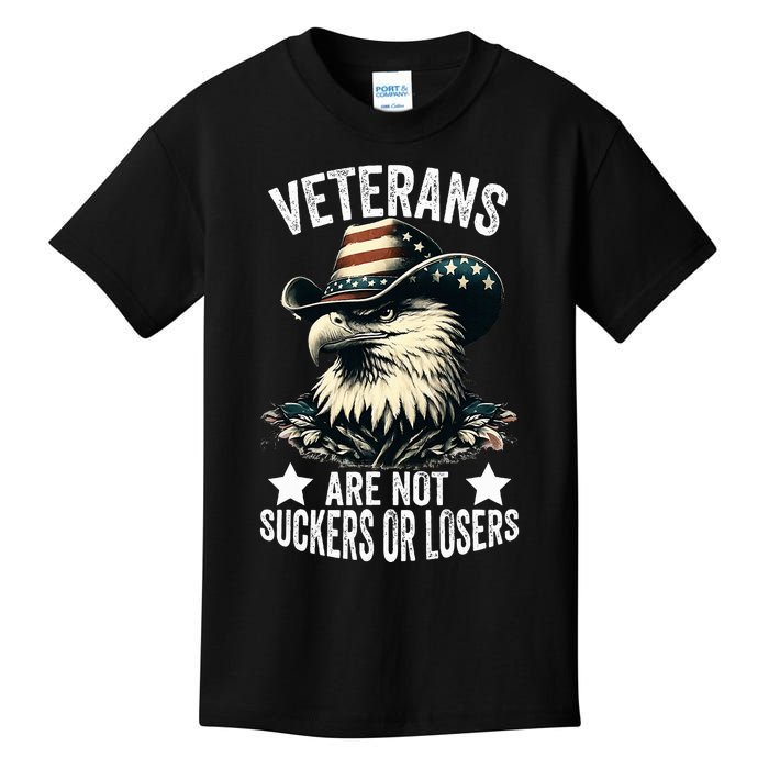 Veterans Are Not Suckers Or Losers Kids T-Shirt