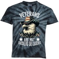 Veterans Are Not Suckers Or Losers Kids Tie-Dye T-Shirt