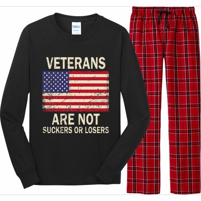 Veterans Are Not Suckers Or Losers Long Sleeve Pajama Set