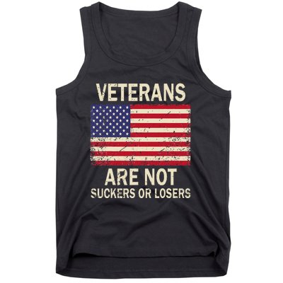 Veterans Are Not Suckers Or Losers Tank Top