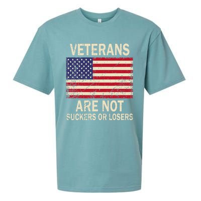 Veterans Are Not Suckers Or Losers Sueded Cloud Jersey T-Shirt