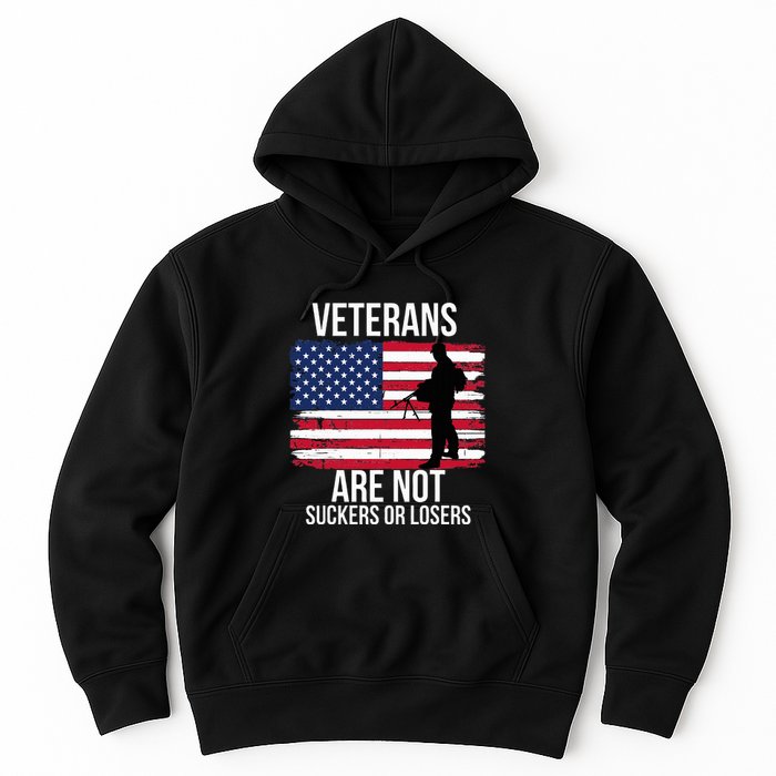 Veterans Are Not Suckers Or Losers Biden 2020 Anti Trump Hoodie