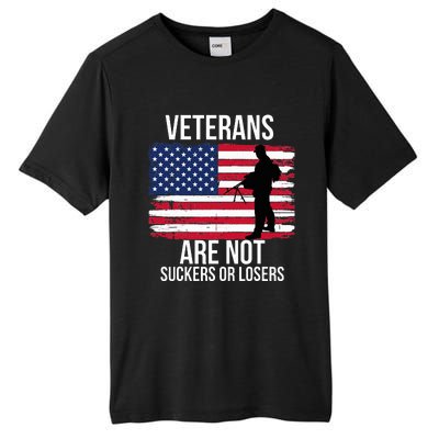 Veterans Are Not Suckers Or Losers Biden 2020 Anti Trump Tall Fusion ChromaSoft Performance T-Shirt