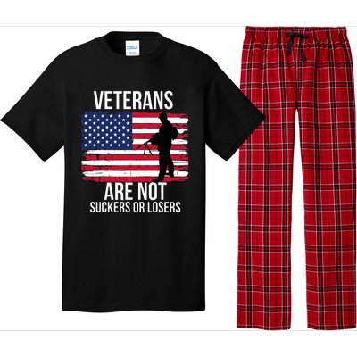 Veterans Are Not Suckers Or Losers Biden 2020 Anti Trump Pajama Set