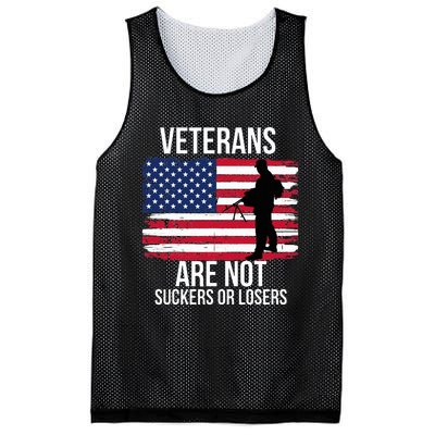 Veterans Are Not Suckers Or Losers Biden 2020 Anti Trump Mesh Reversible Basketball Jersey Tank