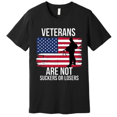 Veterans Are Not Suckers Or Losers Biden 2020 Anti Trump Premium T-Shirt