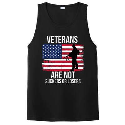 Veterans Are Not Suckers Or Losers Biden 2020 Anti Trump PosiCharge Competitor Tank