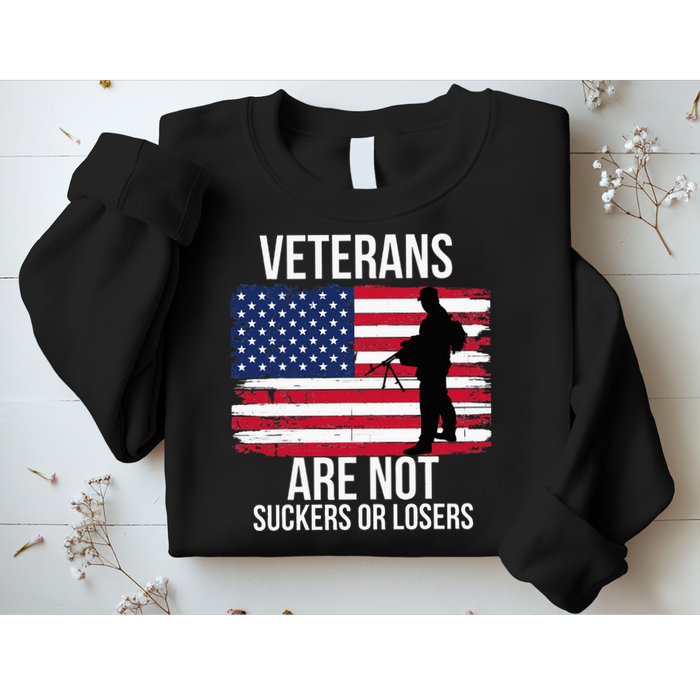 Veterans Are Not Suckers Or Losers Biden 2024 Sweatshirt