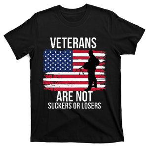 Veterans Are Not Suckers Or Losers Biden 2024 T-Shirt