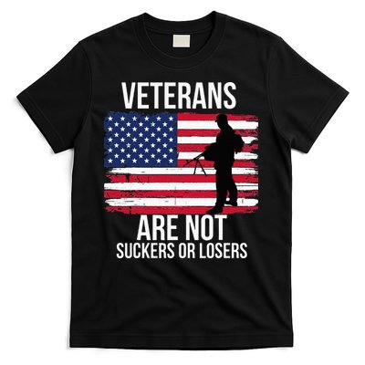 Veterans Are Not Suckers Or Losers Biden 2024 T-Shirt
