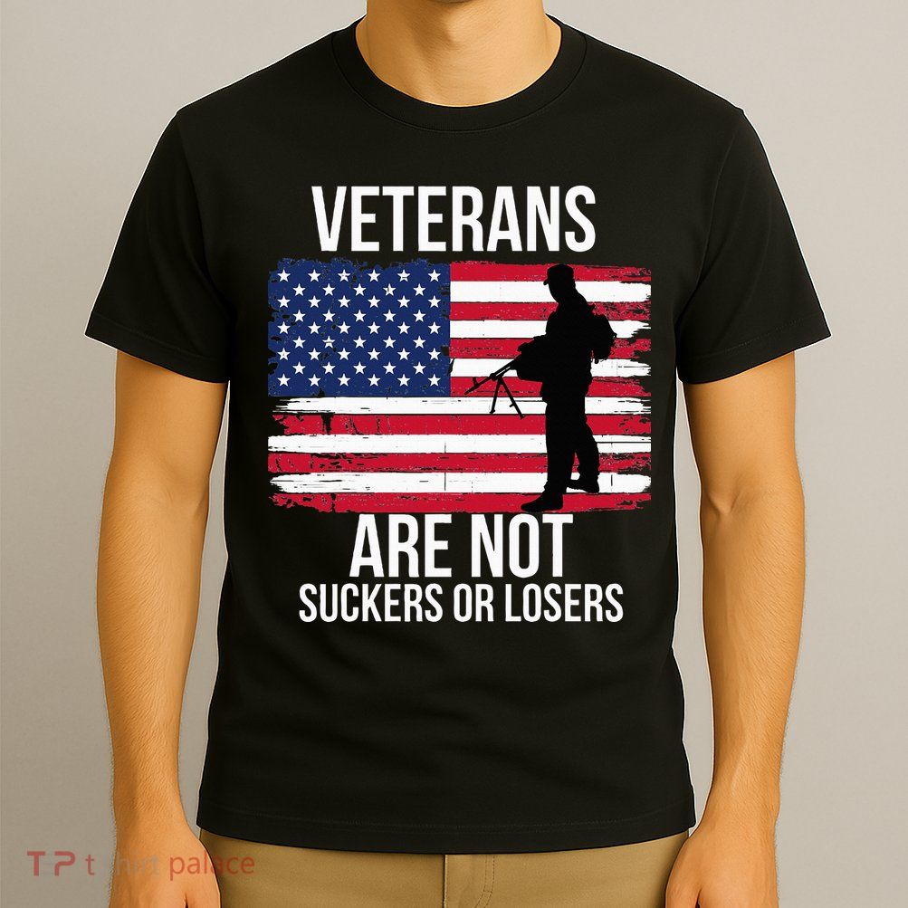 Veterans Are Not Suckers Or Losers Biden 2024 T-Shirt