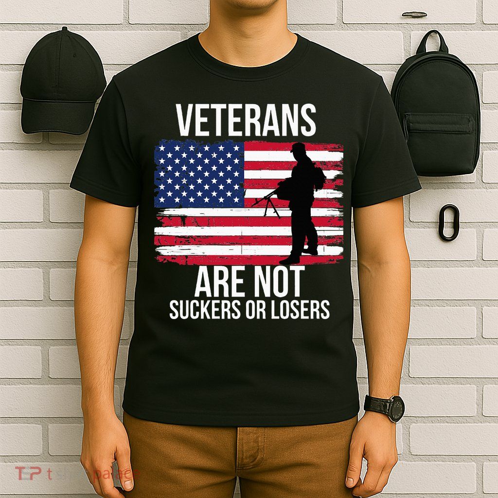 Veterans Are Not Suckers Or Losers Biden 2024 T-Shirt