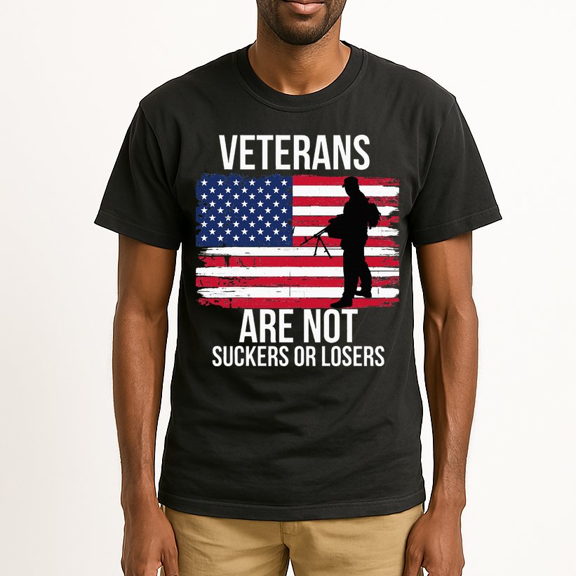 Veterans Are Not Suckers Or Losers Biden 2024 Tall T-Shirt