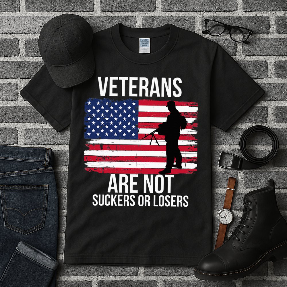 Veterans Are Not Suckers Or Losers Biden 2024 Tall T-Shirt