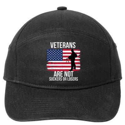Veterans Are Not Suckers Or Losers Biden 2024 7-Panel Snapback Hat