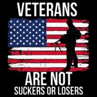 Veterans Are Not Suckers Or Losers Biden 2024 16 in Basic Backpack