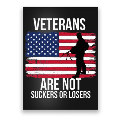 Veterans Are Not Suckers Or Losers Biden 2024 Poster
