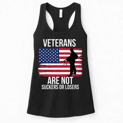 Veterans Are Not Suckers Or Losers Biden 2024 Womens Tank Top