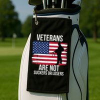 Veterans Are Not Suckers Or Losers Biden 2024 Golf Towel