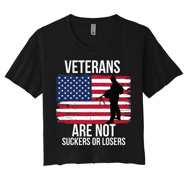 Veterans Are Not Suckers Or Losers Biden 2024 Crop Top