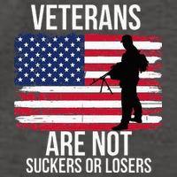 Veterans Are Not Suckers Or Losers Biden 2024 Vector Backpack