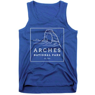 Vintage Arches National Park Utah Hiking Gift Tank Top