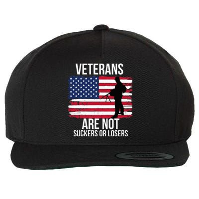 Veterans Are Not Suckers Or Losers Biden 2020 Anti Trump Wool Snapback Cap