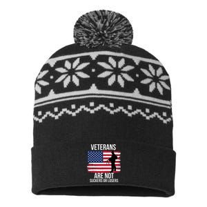 Veterans Are Not Suckers Or Losers Biden 2020 Anti Trump USA-Made Snowflake Beanie