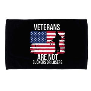 Veterans Are Not Suckers Or Losers Biden 2020 Anti Trump Microfiber Hand Towel