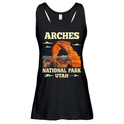 Vintage Arches National Park Retro Ladies Essential Flowy Tank