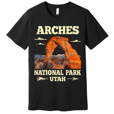 Vintage Arches National Park Retro Premium T-Shirt