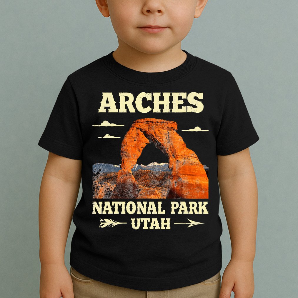 Vintage Arches National Park Retro Toddler T-Shirt