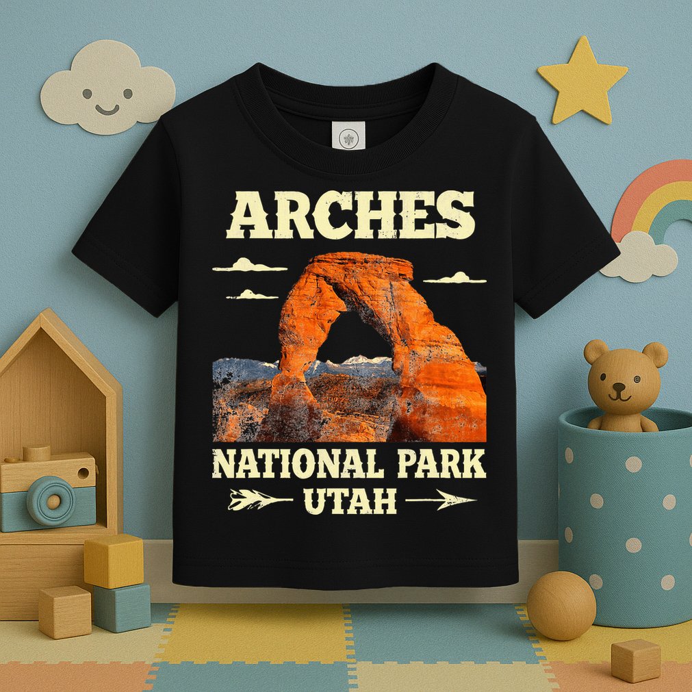 Vintage Arches National Park Retro Toddler T-Shirt