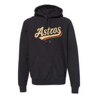 Vintage A.S.T.R.O.S Name Retro Style 70s 80s Premium Hoodie