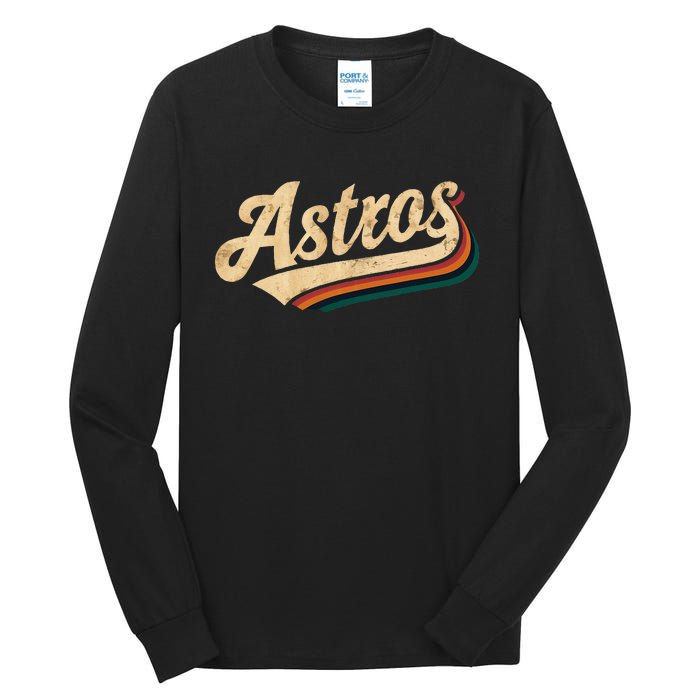 Vintage A.S.T.R.O.S Name Retro Style 70s 80s Tall Long Sleeve T-Shirt