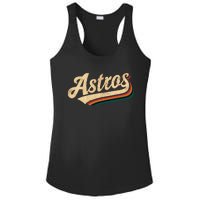 Vintage A.S.T.R.O.S Name Retro Style 70s 80s Ladies PosiCharge Competitor Racerback Tank