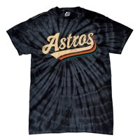 Vintage A.S.T.R.O.S Name Retro Style 70s 80s Tie-Dye T-Shirt