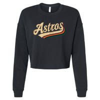 Vintage A.S.T.R.O.S Name Retro Style 70s 80s Cropped Pullover Crew