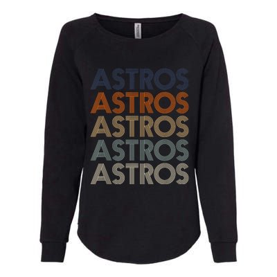 Vintage Astros Name Throwback Retro Apparel Gift  Wo Womens California Wash Sweatshirt